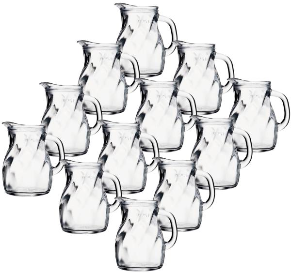 Glas Krug Twist geeicht 0,25L geeicht - 12 Stück